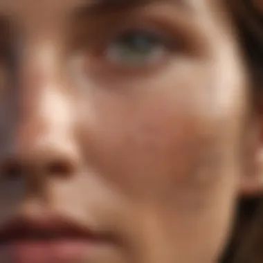 Close-up of caliche's physical characteristics
