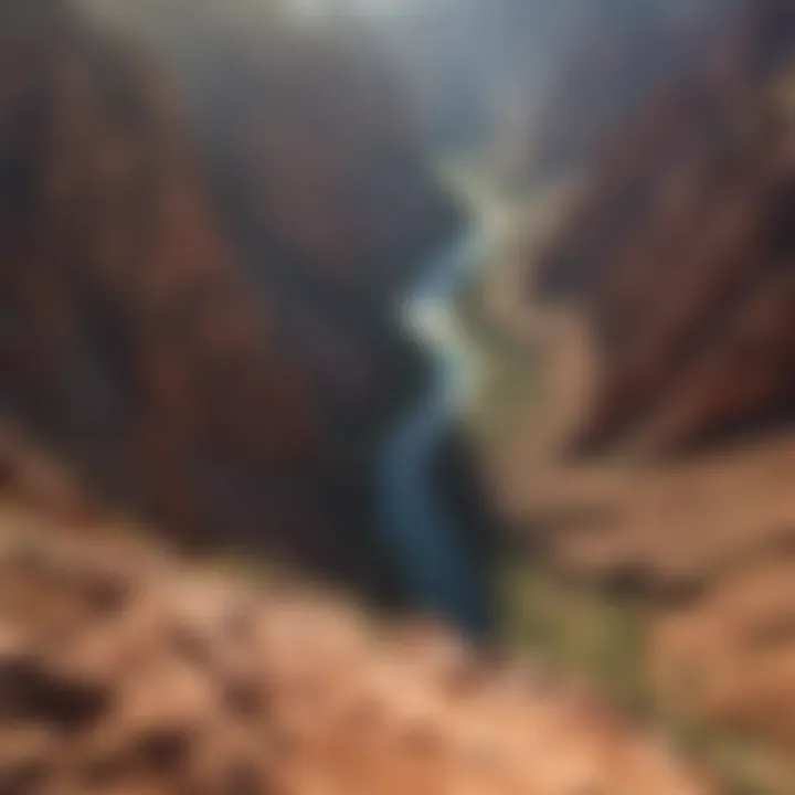 Aerial View of the Rugged Canyons in Matrix Colorado