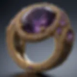 Exquisite Amethyst Ring close-up