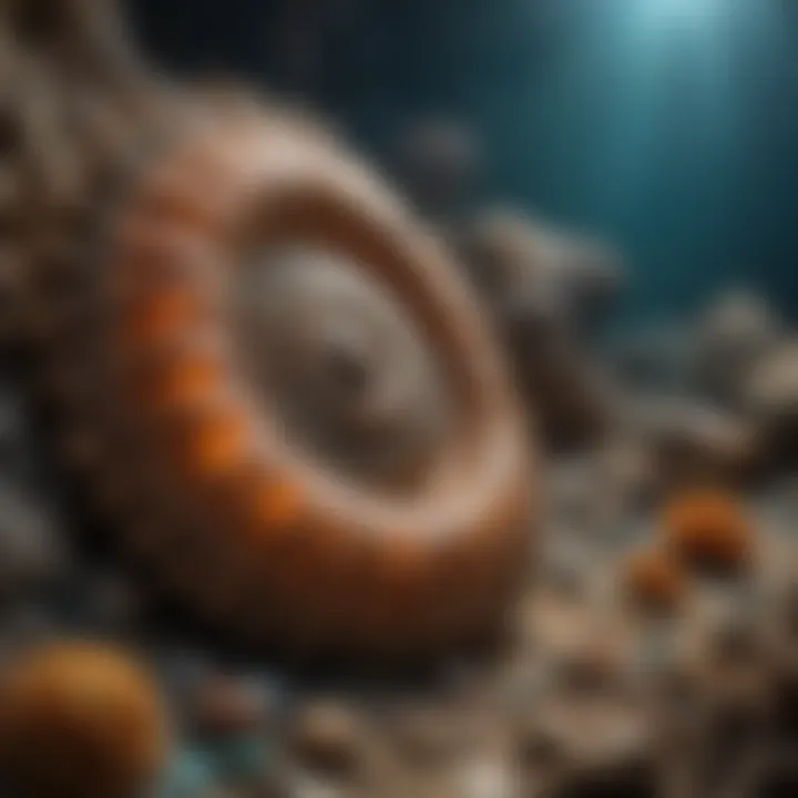 Mesmerizing Ammonite Fossil on Display