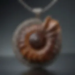 Ancient Ammonite Fossil Necklace