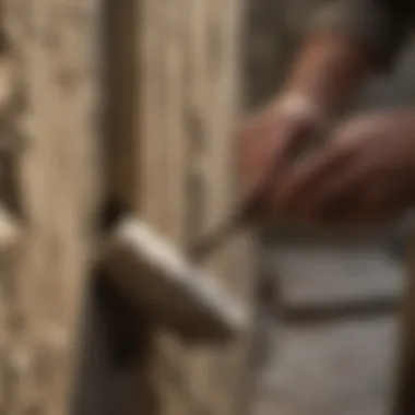 Historical Significance of Stone Cutting A historical stone carving depicting ancient techniques