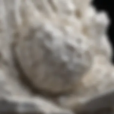 Artistic creation using crushed white marble