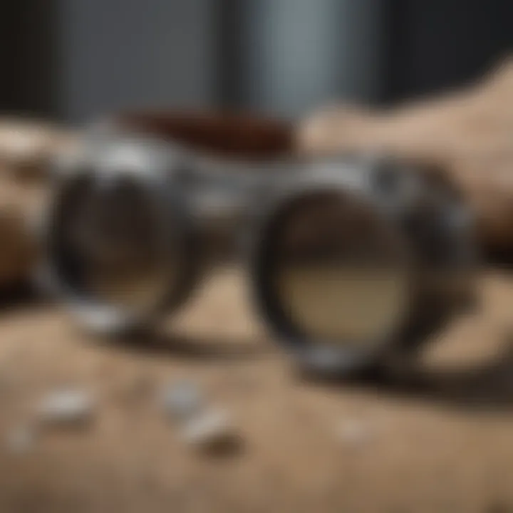 Various types of loupes displayed for rock collectors