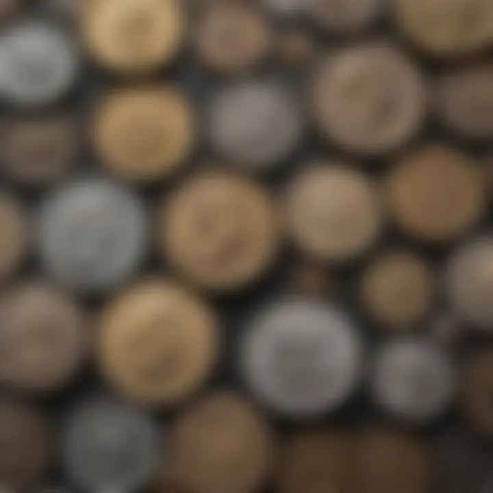 Different types of metals and coins detected