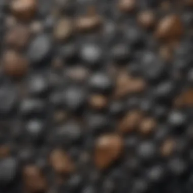 Detail of blacked picture revealing unique textures