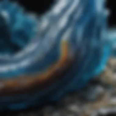Ocean Depths in Blue Agate Ocean Depths in Blue Agate