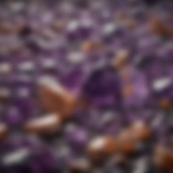Bulk Amethyst Stones assortment in various sizes for collection or decor
