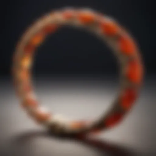Exquisite carnelian bracelet with intricate craftsmanship