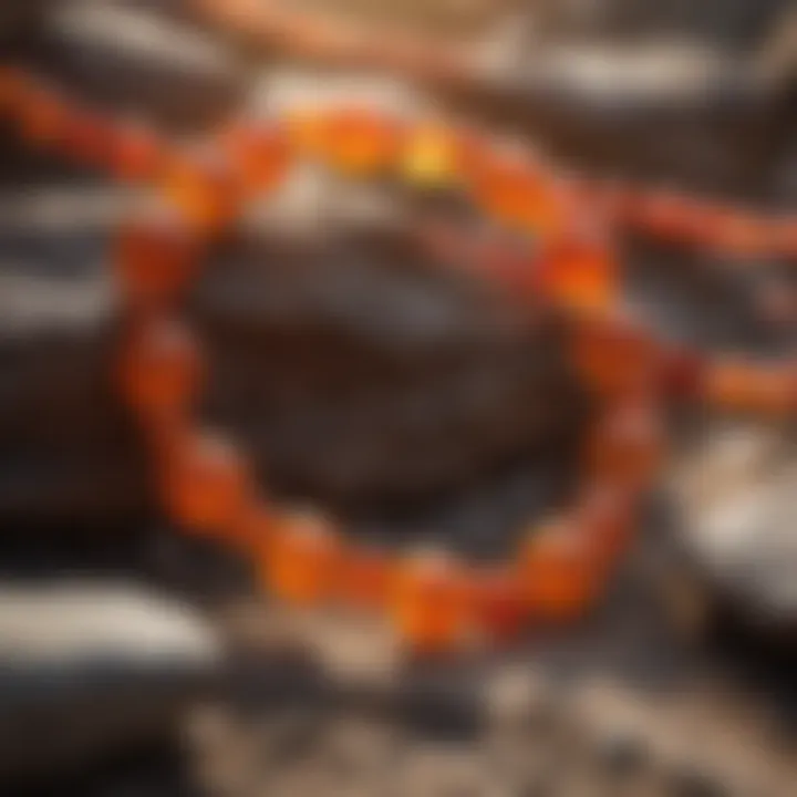 Mysterious origins of carnelian depicted through geological formations