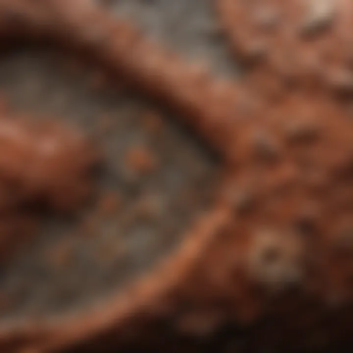 Detailed Close-Up of Carnotaurus Fossil Texture