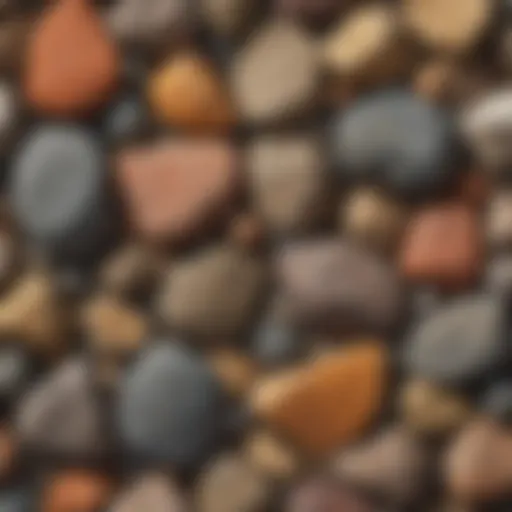 Diverse igneous rock formations showcasing texture and color