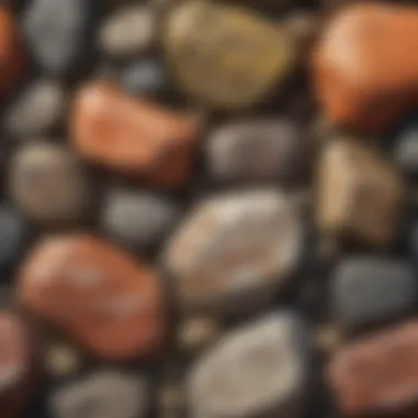 Metamorphic rocks demonstrating unique patterns and metamorphism