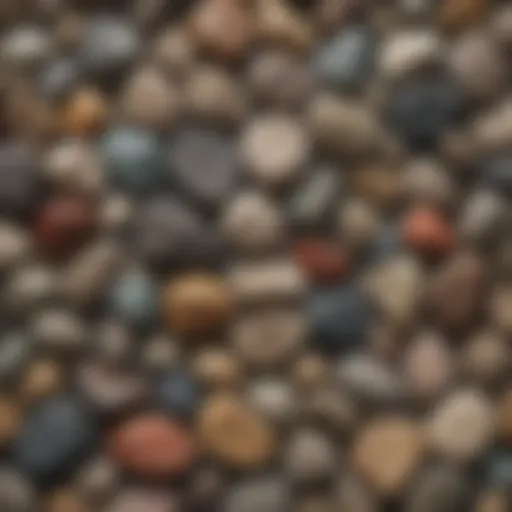 Collection of various rock types displayed for identification