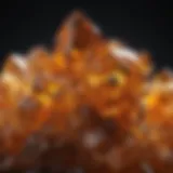 Gleaming Congo Citrine Crystal Cluster