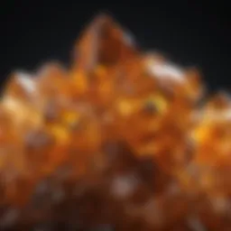 Gleaming Congo Citrine Crystal Cluster