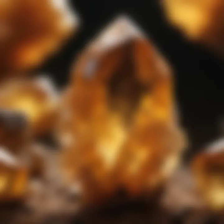 Radiant Glow of Congo Citrine Crystal Formation
