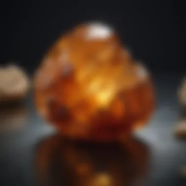 Artistic representation of copal amber in modern applications