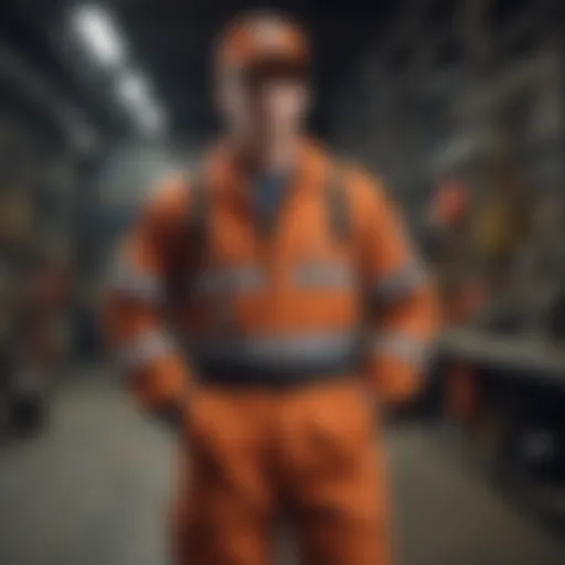 Coveralls in industrial setting