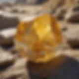 Crystalized Beauty of the Clear Yellow Rock