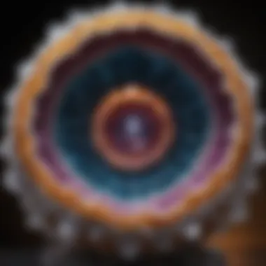 Glimmering Geode Unveiling a Spectacular Crystal Kaleidoscope Sparkling Geode Revealing Dazzling Crystal Interior
