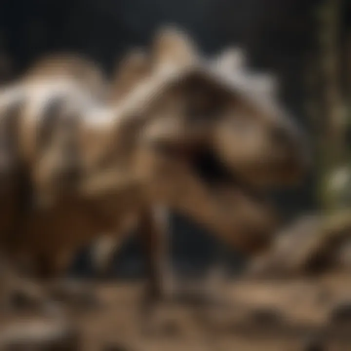 Investigating dinosaur fossil replicas for educational purposes