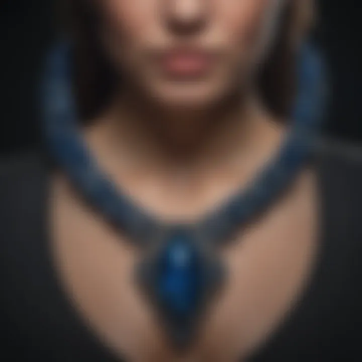 Dumortierite Necklace Geological Marvel