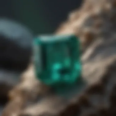 Emerald Glow in Geological Specimen