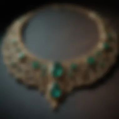 Enchanting Emerald Necklace Close-Up Enchanting Emerald Necklace Close-Up