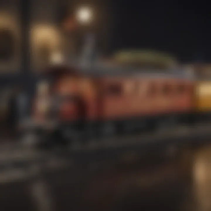 Detailed craftsmanship of a miniature birthday train car
