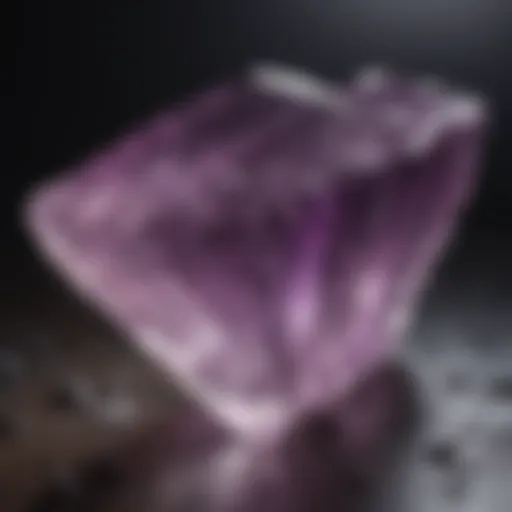 Ethereal Glow of the Clear Purple Crystal