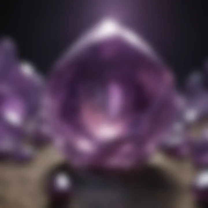 Mystical Aura of the Clear Purple Crystal