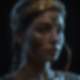 Enigmatic glow in the dark artwork under black light