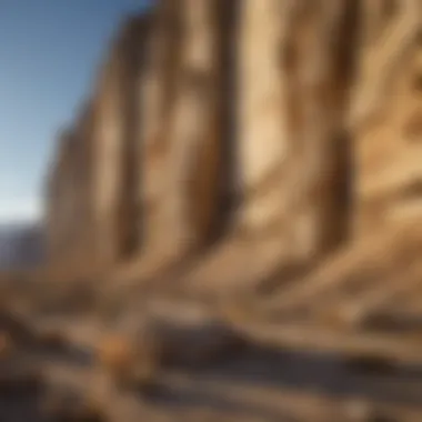 Eroded Limestone Cliffs of Nevada