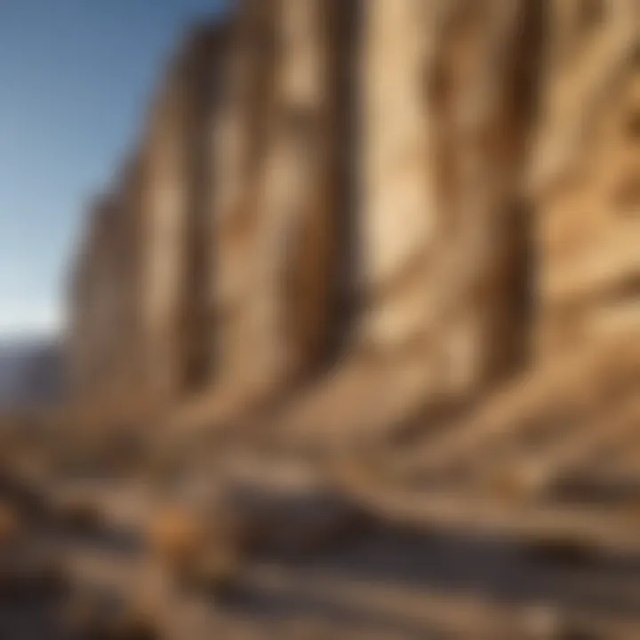 Eroded Limestone Cliffs of Nevada