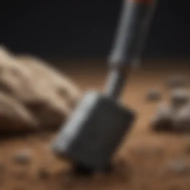 Specialized Rock Chisel Rock chisel poised for extraction