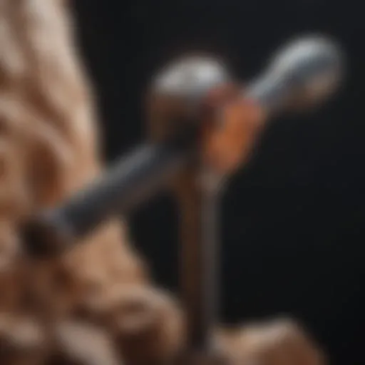 Rock hammer close up