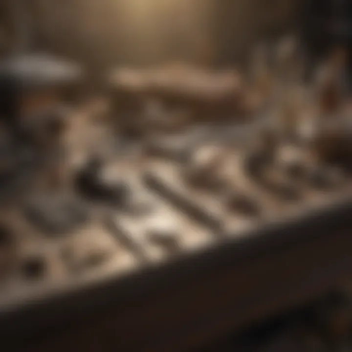 Cutting workstation with essential tools