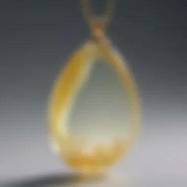 Ethereal Beauty of Libyan Desert Glass Pendant