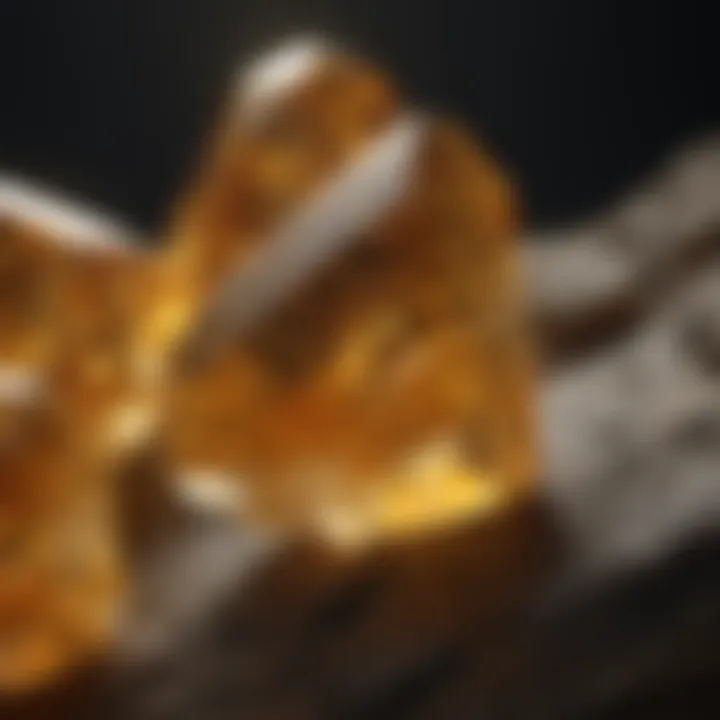 Ethereal Glow of Golden Yellow Topaz Crystal