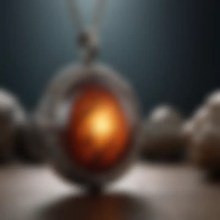 Ethereal Glow: Illuminated Meteorite Pendant