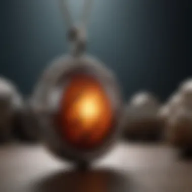 Radiant Resplendence: Capturing the Ethereal Glow Ethereal Glow: Illuminated Meteorite Pendant