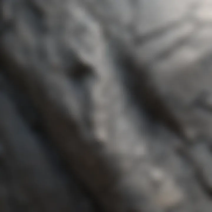 Ethereal Veins: Grey Stone Close-Up