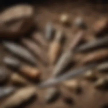 Historic Context: Cultures and Their Arrowheads A historic context image depicting ancient cultures that used arrowheads for hunting.