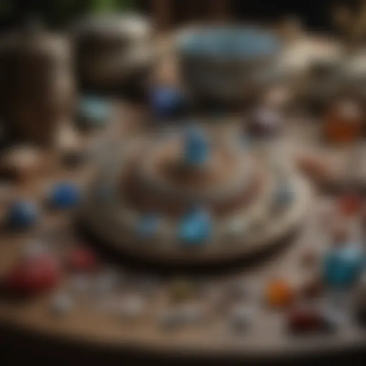 Artistic representation of cultural artifacts influenced by Alaskan gems