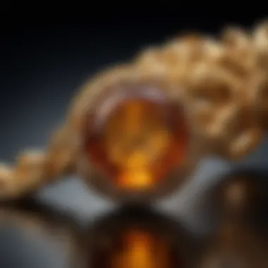 A beautifully crafted piece of amber jewelry highlighting its aesthetic appeal