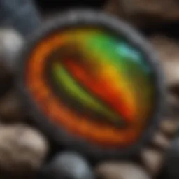 Prismatic Ammolite Fossil