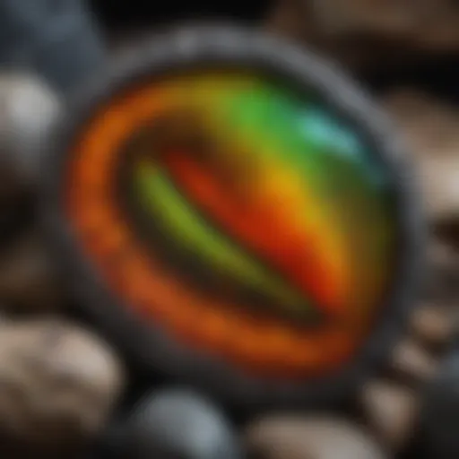 Prismatic Ammolite Fossil