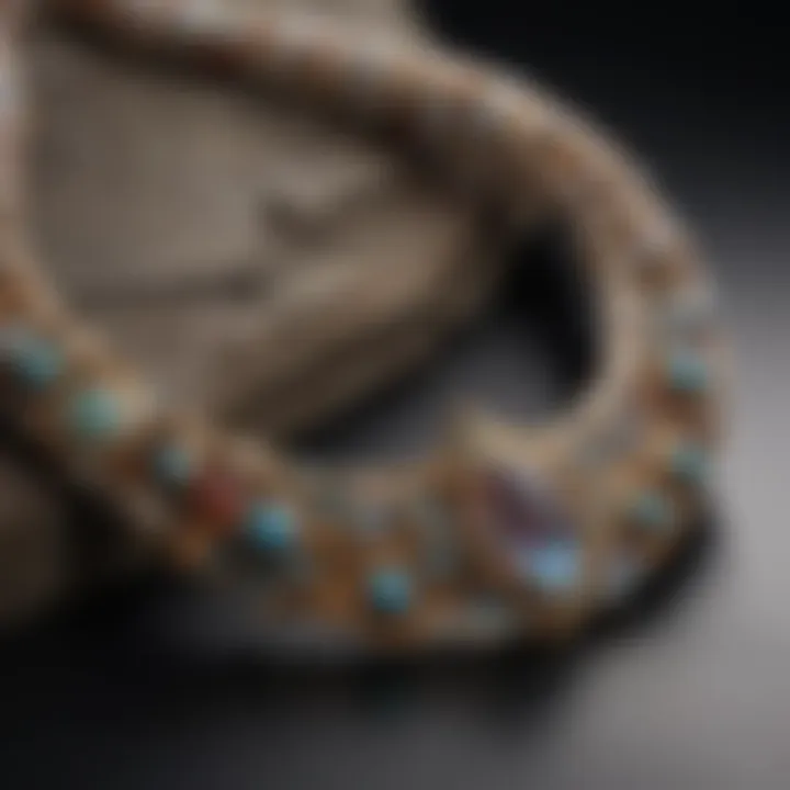 An elegant jewelry piece featuring genuine stone beads, highlighting their integration into personal creations.