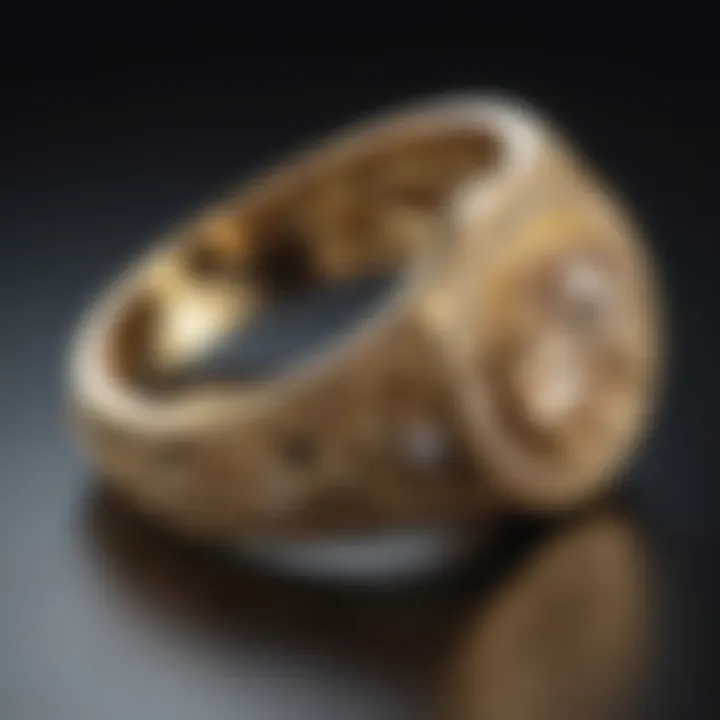 Elegant gold ring